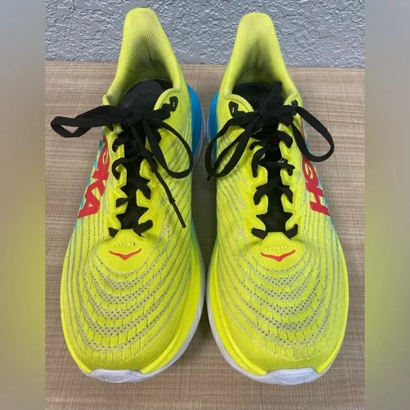 Hoka One One Mach 5 Womans Evening Primrose Scuba Blue 10B - Picture 2 of 8